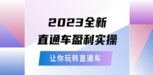 2023全新直通车·盈利实操：从底层，策略到搭建，让你玩转直通车-创业资源网 | 精品设计与工具分享平台