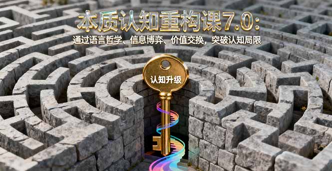 本质认知重构课7.0:通过语言哲学、信息博弈、价值交换,突破认知局限 本质认知重构课7.0:通过语言哲学、信息博弈、价值交换,突破认知局限