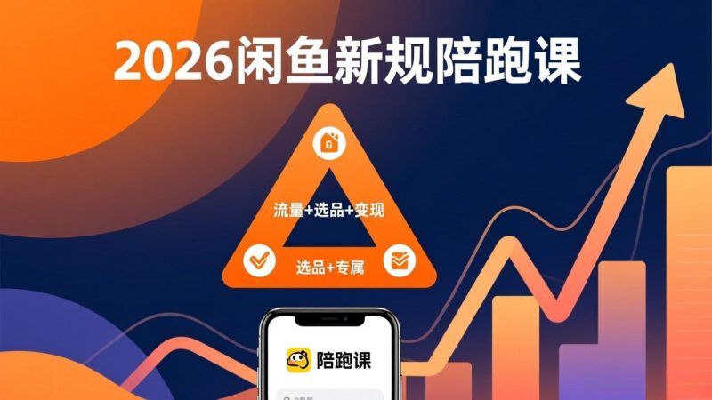 2026闲鱼高阶陪跑课全新上线，带你吃透新规玩转选品流量，从零搭建稳定变现盈利体系-创业资源网 | 精品设计与工具分享平台