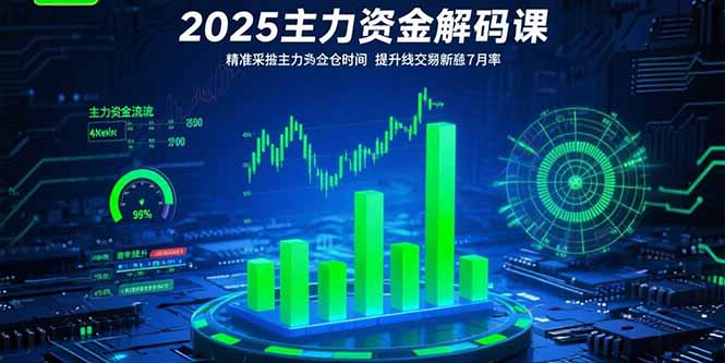 2025主力资金解码课：精准捕捉主力建仓时机，提升短线交易胜率(更新7月)-创业资源网 | 精品设计与工具分享平台