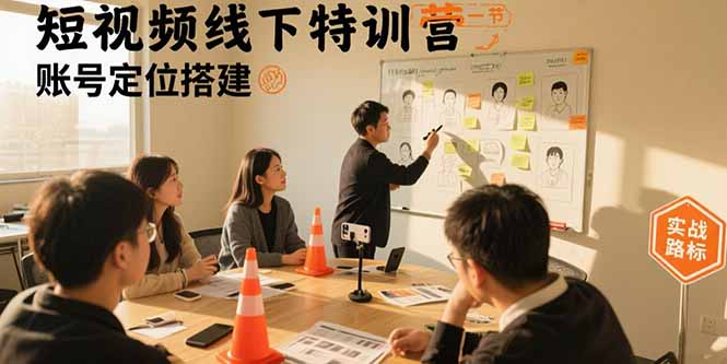 短视频线下特训营:账号定位搭建/口播号拍摄剪辑/直播间流量入口/变现实战 短视频线下特训营:账号定位搭建/口播号拍摄剪辑/直播间流量入口/变现实战