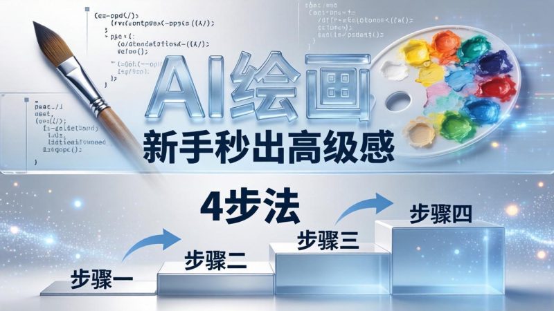 AI绘画入门别再硬磕了！即梦4步法：万能提示词公式+BRTR框架，新手秒出高级感-创业资源网 | 精品设计与工具分享平台