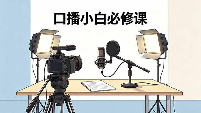 口播小白必修课：录像收音灯光设备+脚本撰写，搭专业级录制场景-创业资源网 | 精品设计与工具分享平台