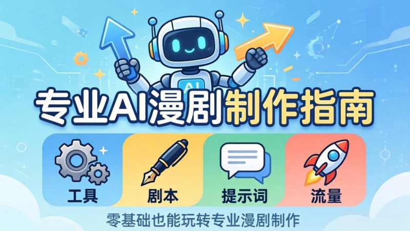 专业AI漫剧制作指南：工具+剧本+提示词+流量全流程，零基础也能玩转专业漫剧制作-创业资源网 | 精品设计与工具分享平台