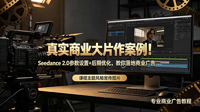 真实商业大片作案例！Seedance 2.0参数设置+后期优化，教你落地商业广告-创业资源网 | 精品设计与工具分享平台