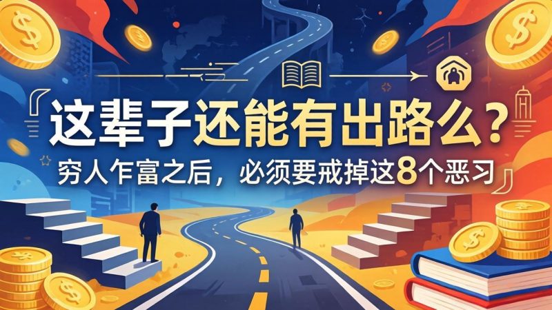 关于人生两篇付费文章【这辈子还能有出路么？】【穷人乍富之后，必须要戒掉这8个恶习】-创业资源网 | 精品设计与工具分享平台