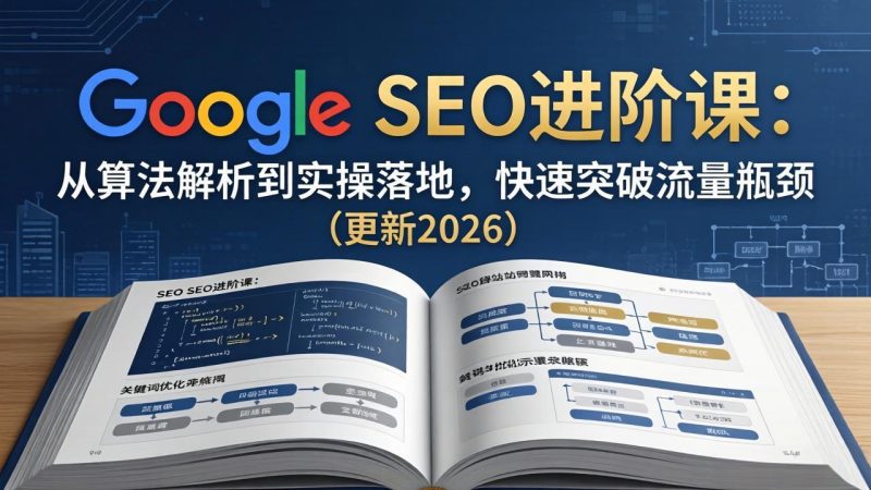 Google SEO进阶课：从算法解析到实操落地，快速突破流量瓶颈（更新2026）-创业资源网 | 精品设计与工具分享平台