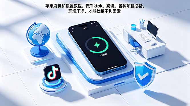 苹果刷机和设置教程，做Tiktok、跨境、各种项目必备，环境干净，才能杜绝不利因素-创业资源网 | 精品设计与工具分享平台