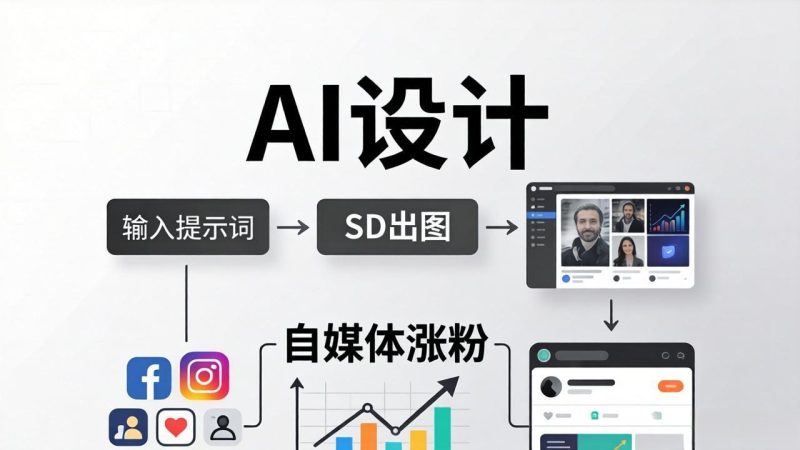 人人都是AI设计师：SD出图+自媒体涨粉一站教学，告别图文素材焦虑，AI设计让你轻松避开内卷-创业资源网 | 精品设计与工具分享平台