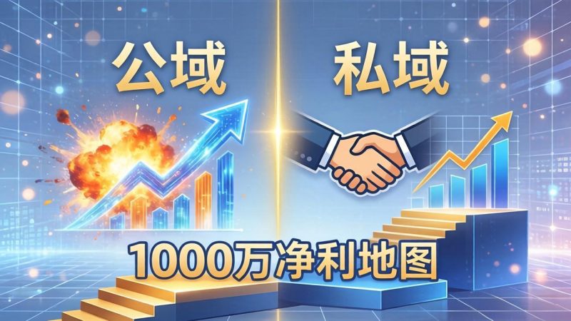 公域玩命出爆款，私域悄悄做成交：这套AI内训课，2026给你打通1000万净利的地图-创业资源网 | 精品设计与工具分享平台