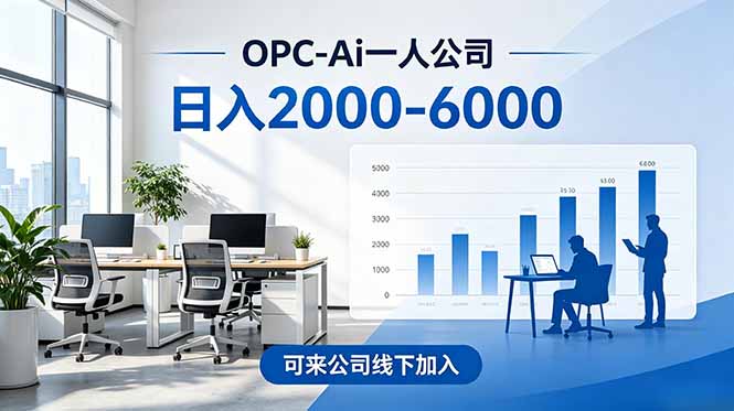 2026创业新风口—OPC一人公司模式震撼首发!日收益2000-6000+,项目绿色长久,安全稳健,合…-创业资源网 | 精品设计与工具分享平台