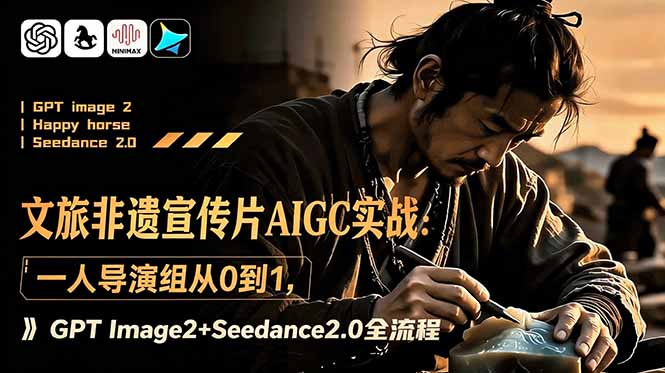 文旅非遗宣传片AIGC实战:一人导演组从0到1,GPT Image2+Seedance2.0全流程-创业资源网 | 精品设计与工具分享平台