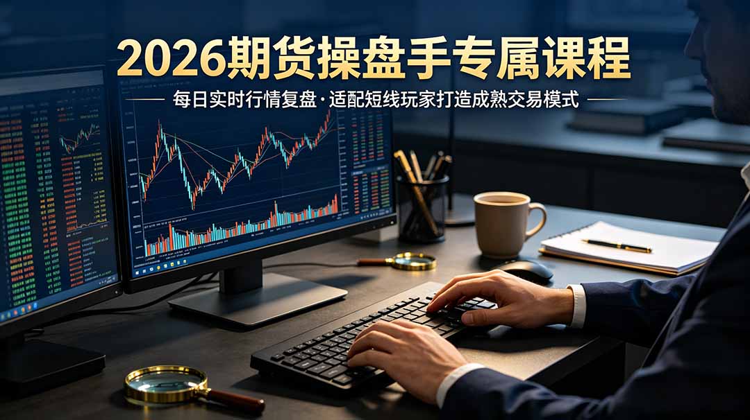 2026期货操盘手专属课程-更新6月，每日实时行情复盘，适配短线玩家打造成熟交易模式