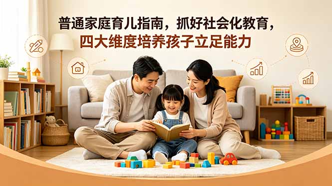 付费文章：普通家庭育儿指南，抓好社会化教育，四大维度培养孩子立足能力-创业资源网 | 精品设计与工具分享平台