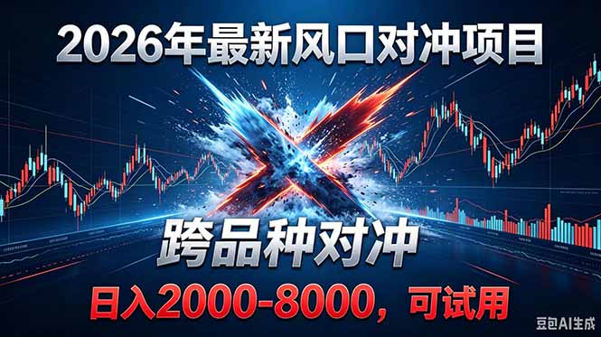 2026创业新风口！最新对冲！跨品种对冲！日收益2000-6000+-创业资源网 | 精品设计与工具分享平台