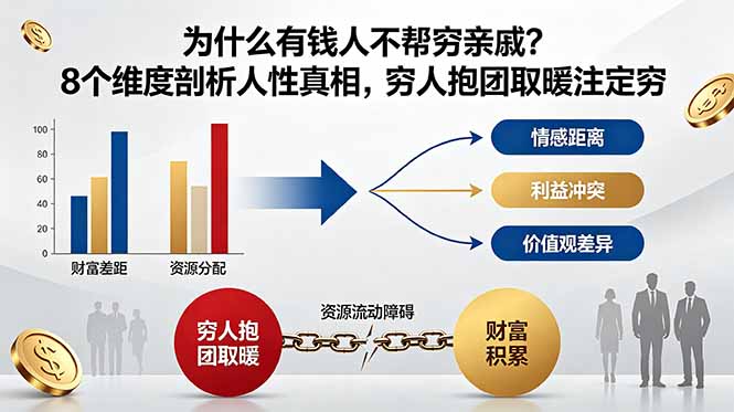付费文章:为什么有钱人不帮穷亲戚?8个维度剖析人性真相,穷人抱团取暖注定穷-创业资源网 | 精品设计与工具分享平台