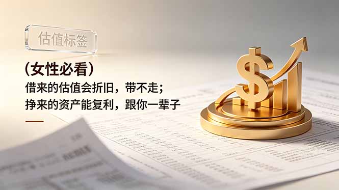 付费文章：（女性必看）借来的估值会折旧，带不走；挣来的资产能复利，跟你一辈子-创业资源网 | 精品设计与工具分享平台