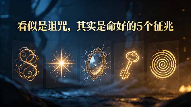 付费文章：看似是诅咒，其实是命好的5个征兆-创业资源网 | 精品设计与工具分享平台