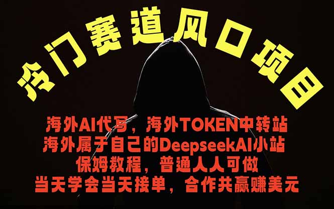 冷门赛道风口项目 海外AI代写!0成本运作完全免费!当天注册当天接单,接单接到手抽筋,无脑…-创业资源网 | 精品设计与工具分享平台