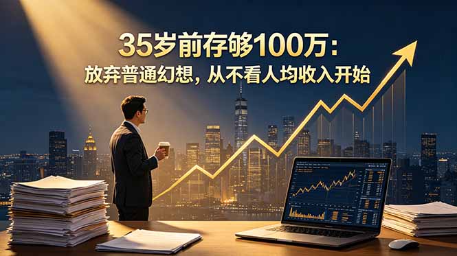 35岁前存够100万：放弃普通幻想，从不看人均收入开始-创业资源网 | 精品设计与工具分享平台