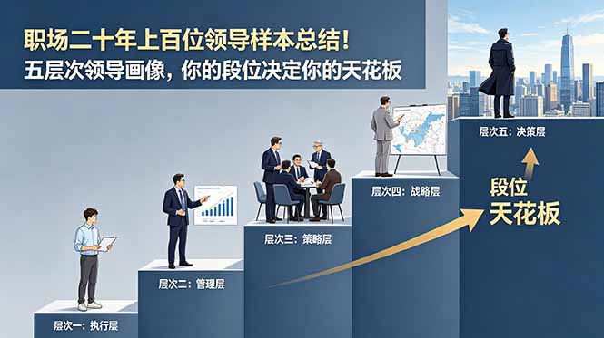 付费文章:职场二十年上百位领导样本总结!五层次领导画像,你的段位决定你的天花板-创业资源网 | 精品设计与工具分享平台