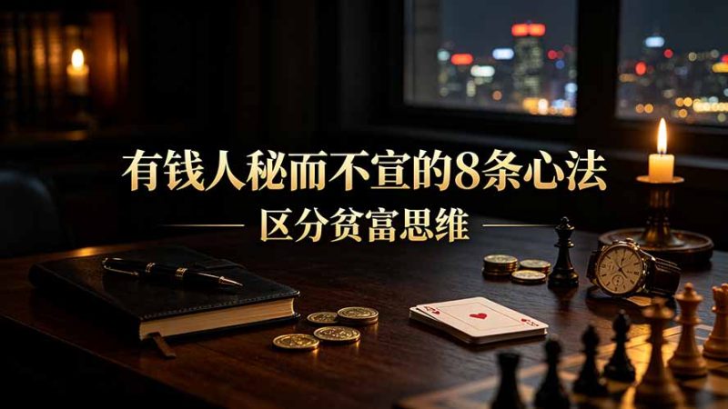 付费文章:有钱人秘而不宣的8条心法|区分贫富思维-创业资源网 | 精品设计与工具分享平台