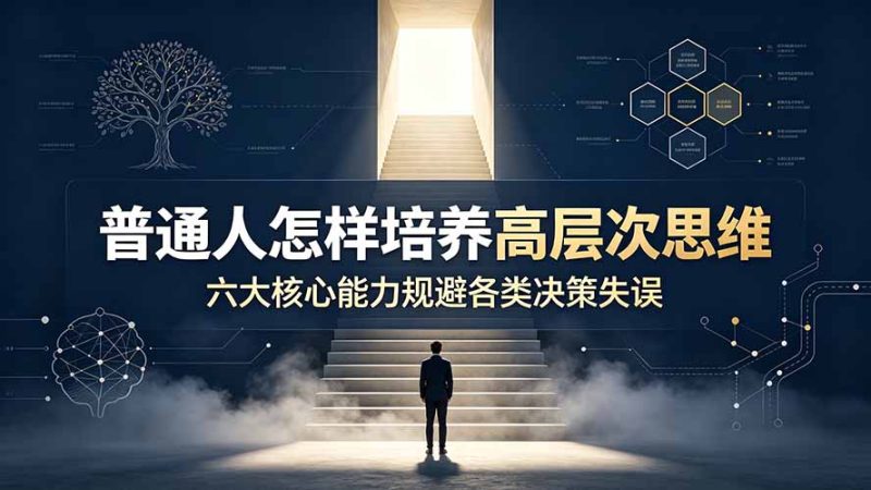 付费文章:普通人怎样培养高层次思维,六大核心能力规避各类决策失误-创业资源网 | 精品设计与工具分享平台