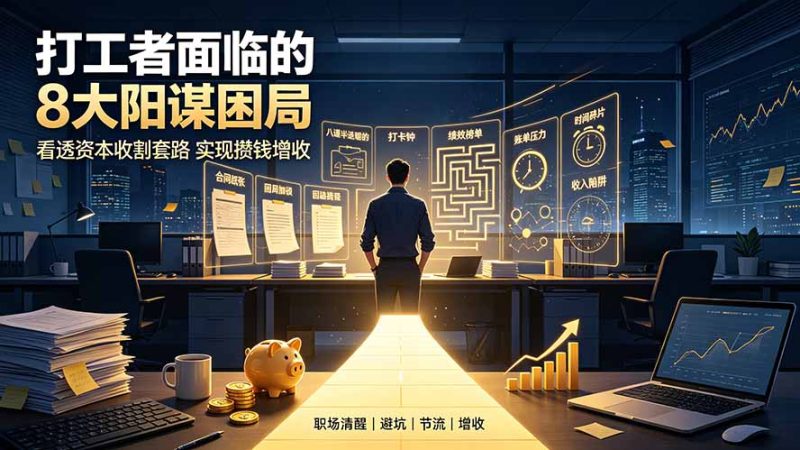 付费文章:打工者面临的8大阳谋困局,看透资本收割套路实现攒钱增收-创业资源网 | 精品设计与工具分享平台