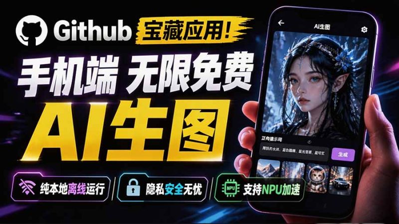Github宝藏应用!手机端无限免费AI 生图,纯本地离线运行,支持NPU加速 斩获3.1k stars,local-dream-创业资源网 | 精品设计与工具分享平台