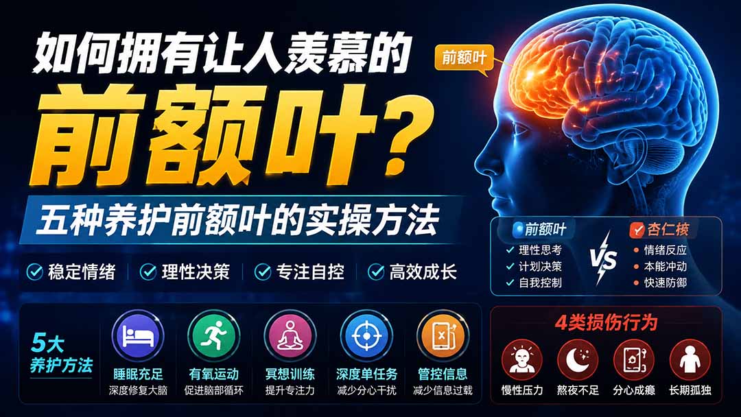 付费文章:如何拥有让人羡慕的前额叶?五种养护前额叶的实操方法 付费文章:如何拥有让人羡慕的前额叶?五种养护前额叶的实操方法